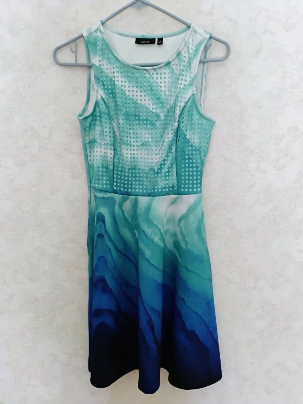 Apt. 9 Ombre Watercolor Fit & Flare Dress size 2